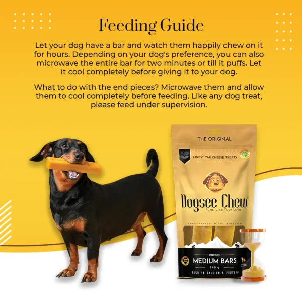Dogsee Medium Bars Dental Chews for Medium Dogs