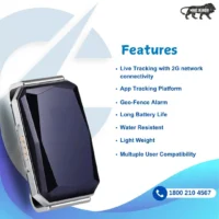 Captain India Blue Collar GPS Pet Tracker for Dogs & Cats