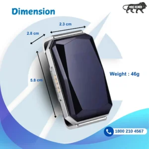Captain India Blue Collar GPS Pet Tracker for Dogs & Cats
