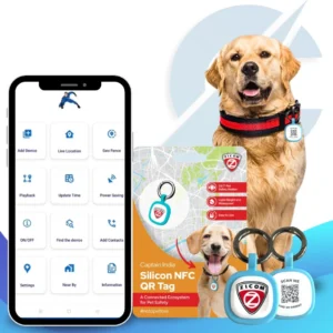 Captain India Pet Smart Aadhar Tag Silicone Pet ID Tag