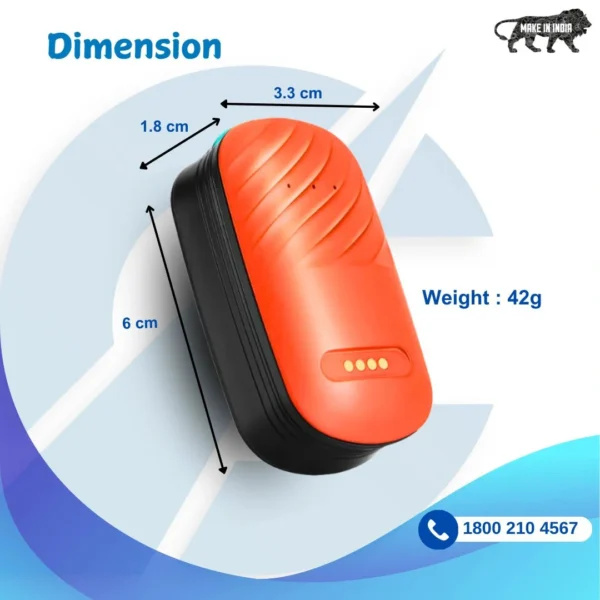 Captain India Smart 4G GPS Pet Tracker for Dogs & Cats