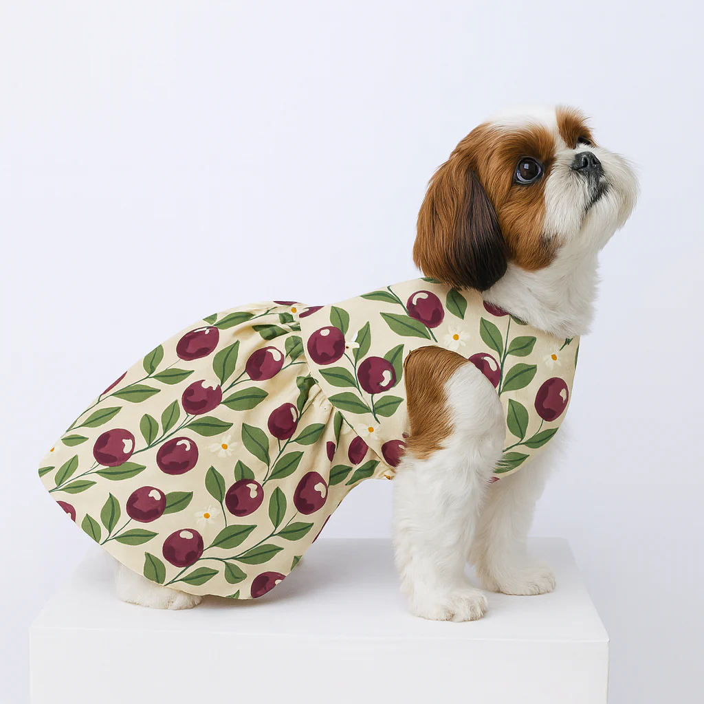 15 Furries Blushing Berries Dog Dress