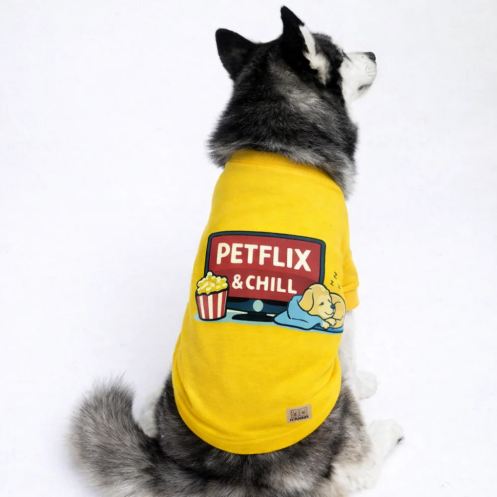 15 Furries Petflix and Chill Tee for Dogs