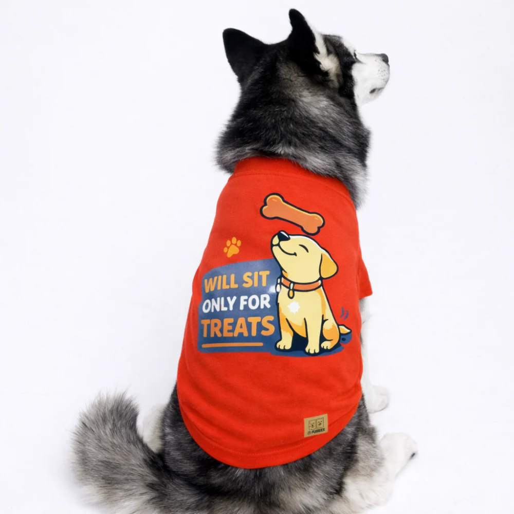15 Furries Only Treats Tee for Dogs