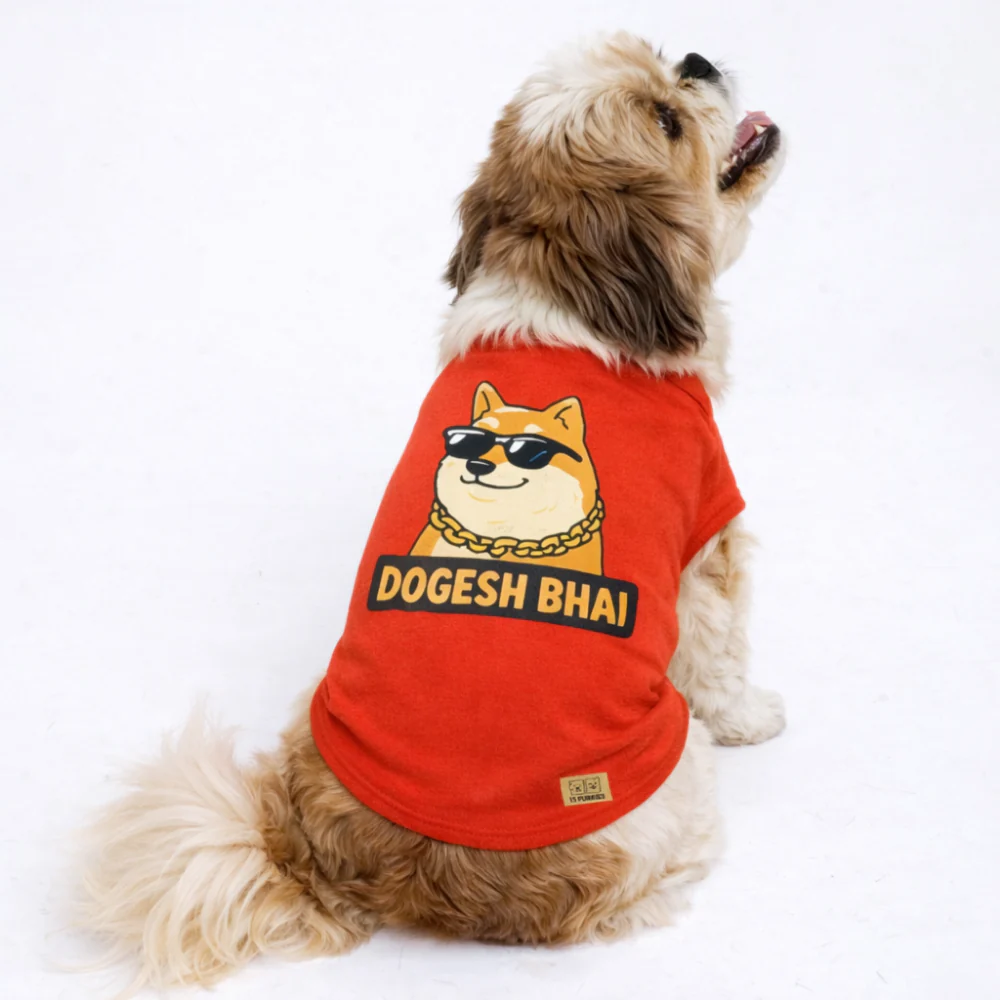 15 Furries Dogesh Bhai Tee for Dogs