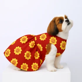 15 Furries Smiling Sunflower Dog Dress