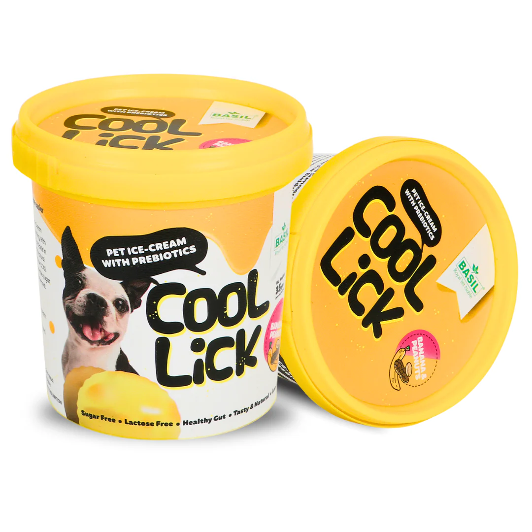 Basil Cool Lick Dog Ice Cream with Prebiotics