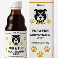FUR & FUN Dog Multivitamin Syrup – Complete Daily Vitamin Supplement for Dogs