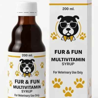 FUR & FUN Dog Multivitamin Syrup – Complete Daily Vitamin Supplement for Dogs