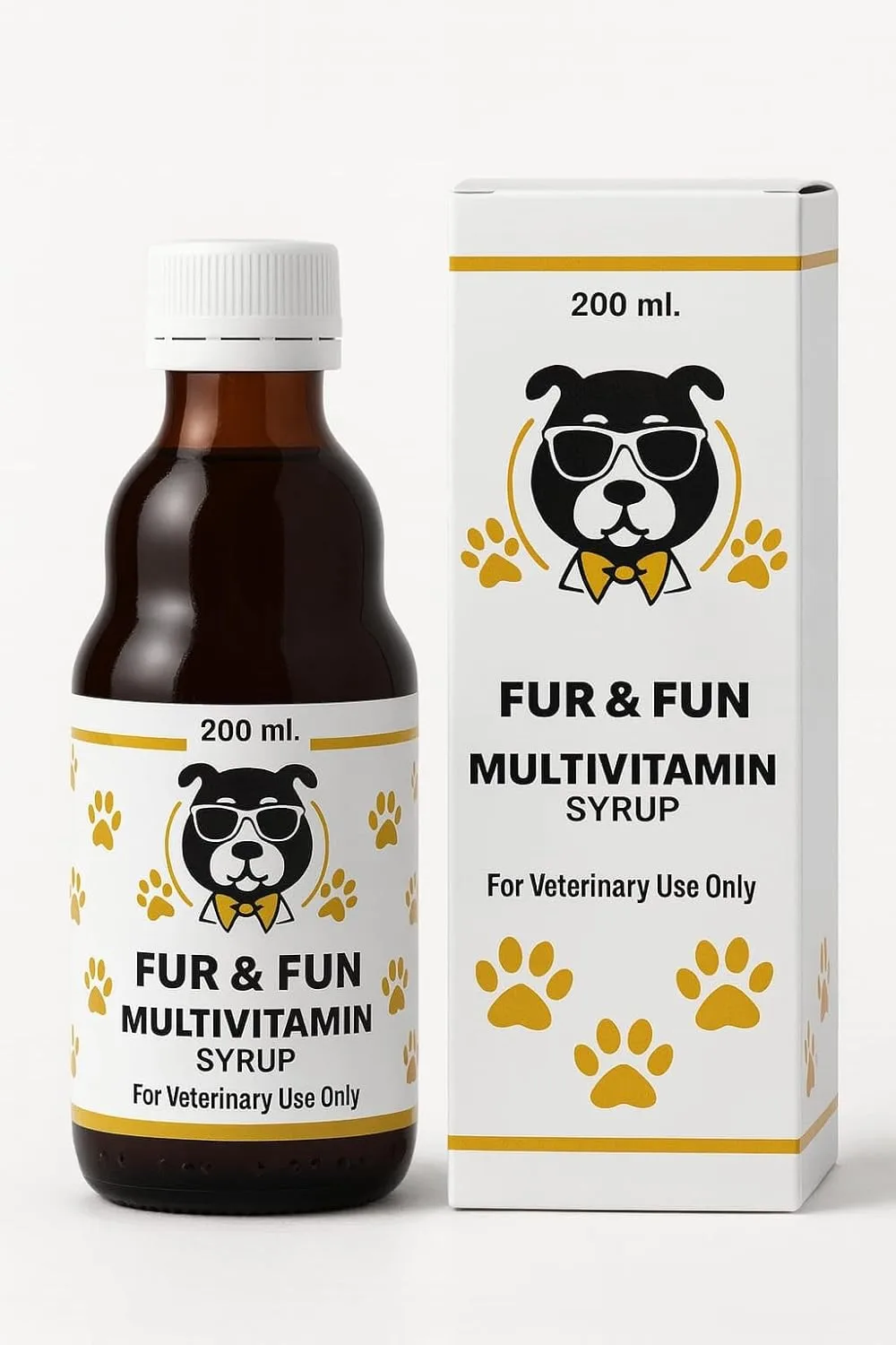 FUR & FUN Dog Multivitamin Syrup – Complete Daily Vitamin Supplement for Dogs