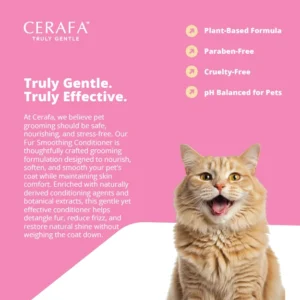 Cerafa Fur Smoothing Conditioner for Dogs & Cats – Botanical Coat Softening Conditioner