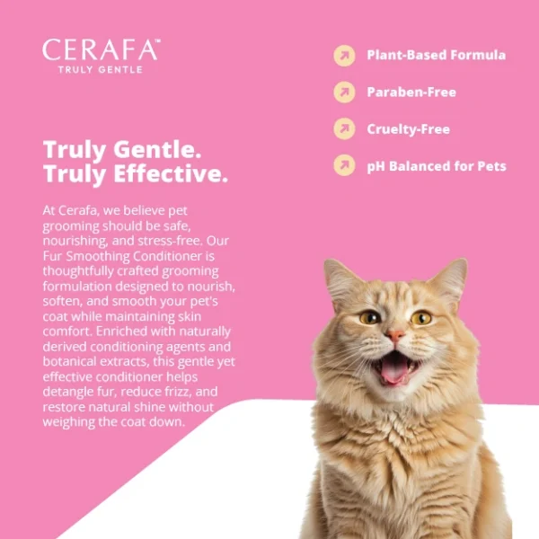 Cerafa Fur Smoothing Conditioner for Dogs & Cats – Botanical Coat Softening Conditioner