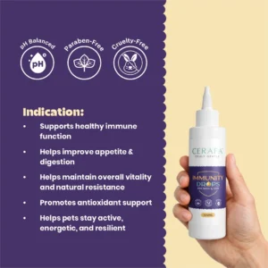Cerafa Immunity Drops for Dogs & Cats 100ml - Image 5