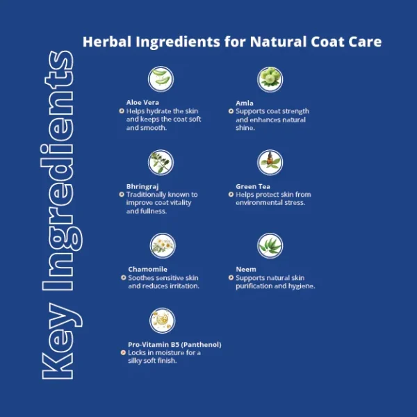 Cerafa Silk & Shine Mild Herbal Shampoo for Dogs & Cats