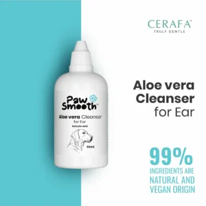 Cerafa Paw Smooth Aloe Vera Ear Cleanser for Dogs & Cats 50ml