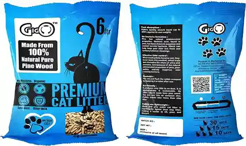 Gigo Premium Pine Wood Cat Litter 6L