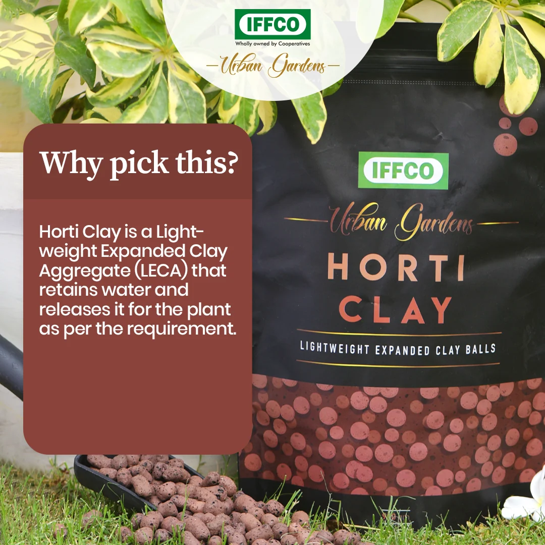 IFFCO Urban Gardens Horti Clay – LECA Hydroton Clay Balls 8–15mm 1.8kg