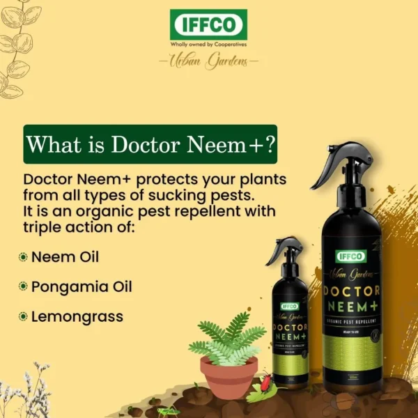 IFFCO Urban Gardens Doctor Neem+ – Ready to Use Neem Oil Spray 500ml