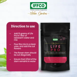 IFFCO Urban Gardens Life Pro – Cut Flower Food & Life Extender 100ml