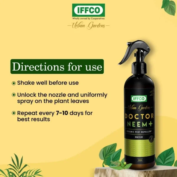 IFFCO Urban Gardens Doctor Neem+ – Ready to Use Neem Oil Spray 500ml