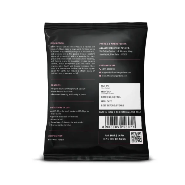 IFFCO Urban Gardens Bone Meal – Organic Phosphorus & Calcium Fertilizer 900g