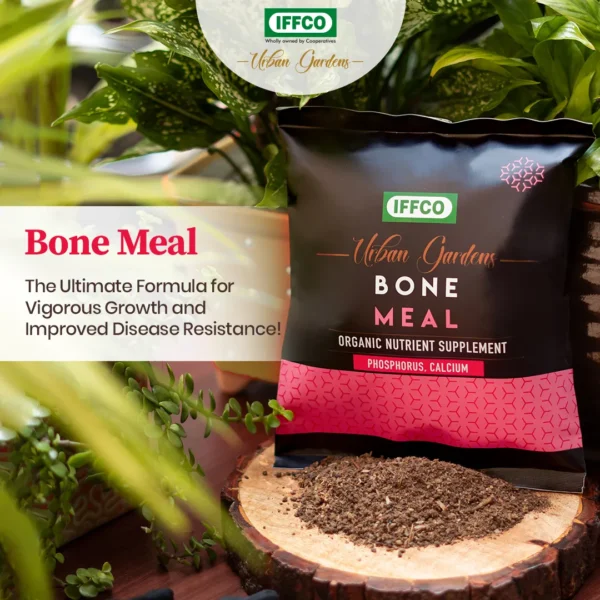 IFFCO Urban Gardens Bone Meal – Organic Phosphorus & Calcium Fertilizer 900g