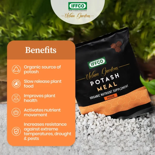 IFFCO Urban Gardens Potash Meal – Bio Potash Fertilizer 900g