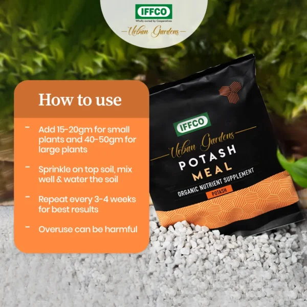 IFFCO Urban Gardens Potash Meal – Bio Potash Fertilizer 900g