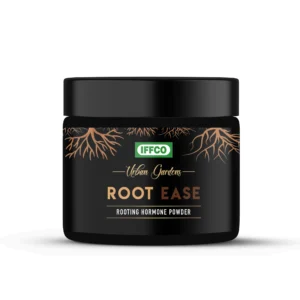 DETAILED DESCRIPTION IFFCO Urban Gardens Root Ease is a rooting hormone powder designed to support root development in plant cuttings and during plant propagation. The powder formulation is easy to apply and can be used as part of the propagation process for suitable plants. It is ideal for gardeners and plant enthusiasts looking to support the establishment of plant cuttings and encourage healthy root development. COMPOSITION & FORMULATION Rooting hormone powder. Designed for plant propagation. Easy-to-apply powder formulation. Suitable for use with plant cuttings. (Refer to the product packaging for complete composition and application details.) KEY BENEFITS Supports root development in plant cuttings. Helps during plant propagation. Easy-to-use powder formulation. Suitable for a variety of plant cuttings. Convenient for home gardening and plant propagation. USAGE GUIDE Take a healthy plant cutting as required. Apply the recommended amount of rooting powder to the cut end. Plant the cutting in a suitable growing medium. Follow product label instructions for the recommended application method and dosage. INGREDIENTS Rooting Hormone Powder Formulation. (Refer to the product packaging for complete composition and usage instructions.)