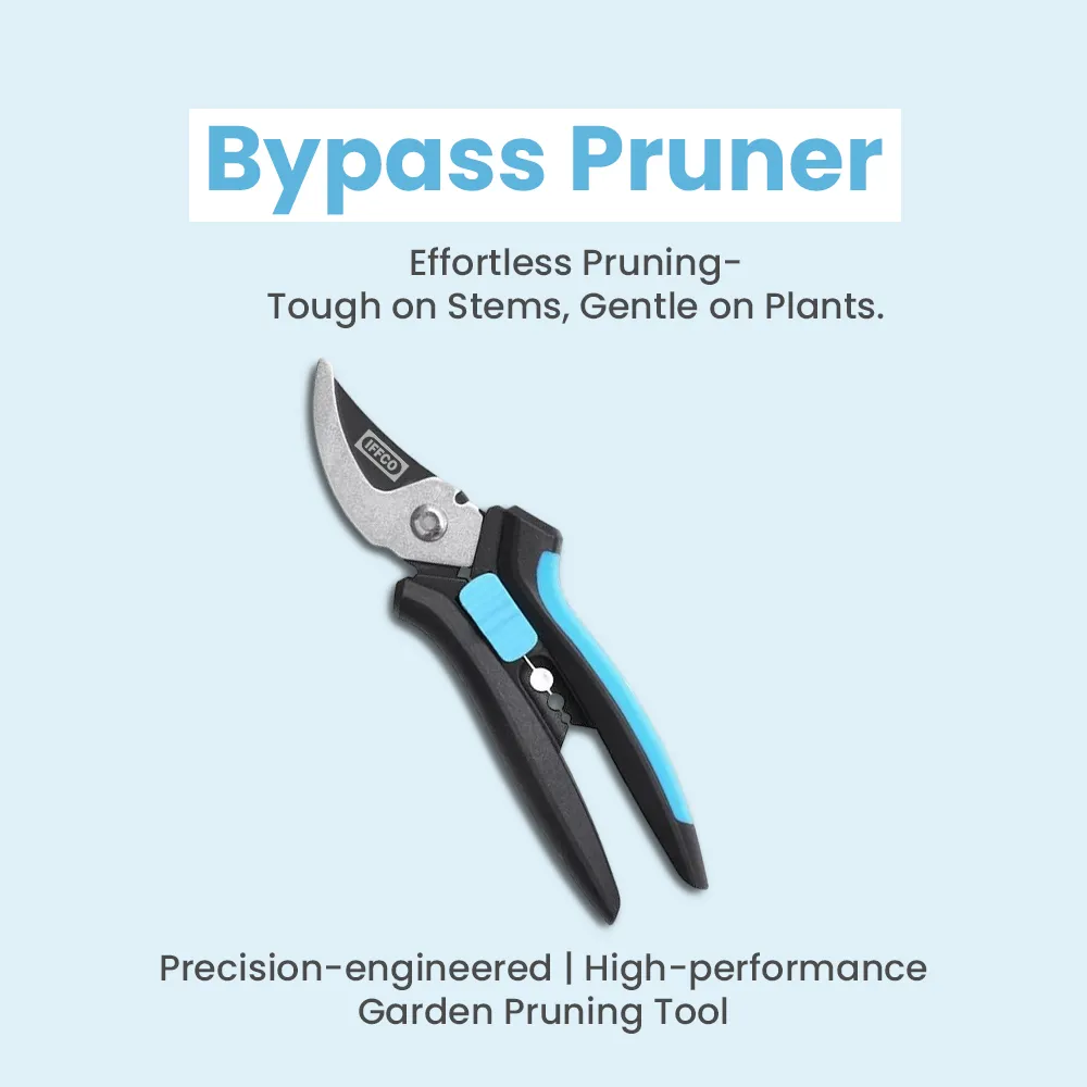 IFFCO Urban Gardens Heavy Duty Bypass Pruner – Anti-Rust, Non-Slip Grip