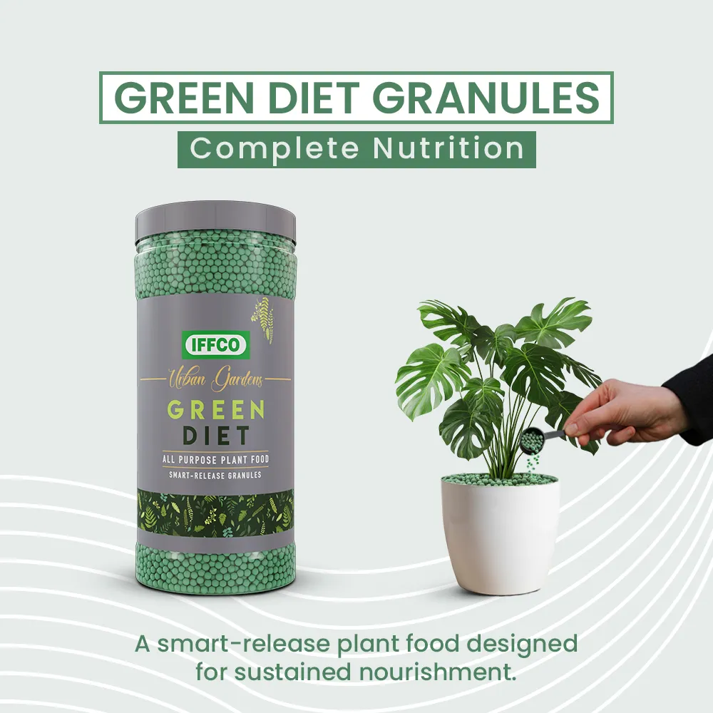 IFFCO Urban Gardens Green Diet – Complete Plant Food Slow Release Granules 1kg