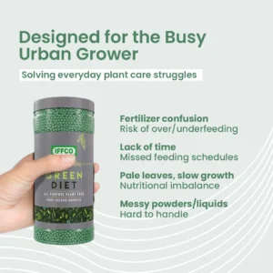 IFFCO Urban Gardens Green Diet – Complete Plant Food Slow Release Granules 1kg