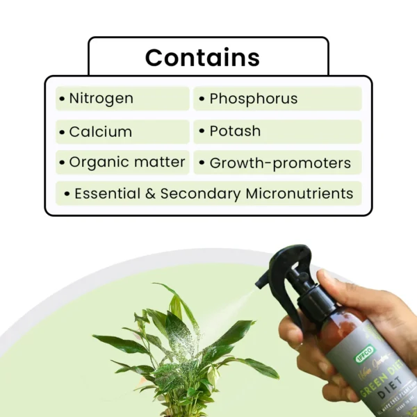 IFFCO Urban Gardens Green Diet – Complete Plant Food Ready to Use Spray 500ml