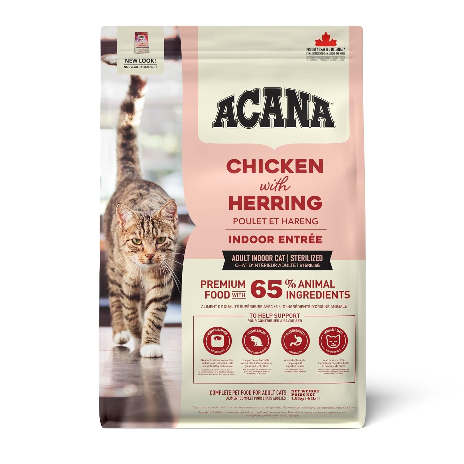 Acana Indoor Entre Grain-Free Dry Cat Food pack