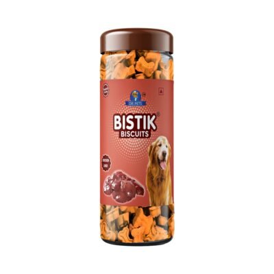 Dr.Pets Bistik Chicken Liver Dog Biscuits 450g oven baked non-vegetarian training treats front pack