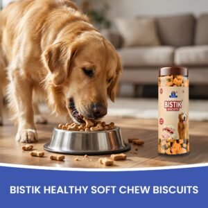 Dr.Pets Bistik Chicken Peanut Butter Dog Biscuits 450g back pack ingredients