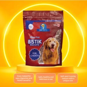Dr.Pets Bistik Real Chicken Dog Biscuits 900g back pack ingredients nutritional analysis