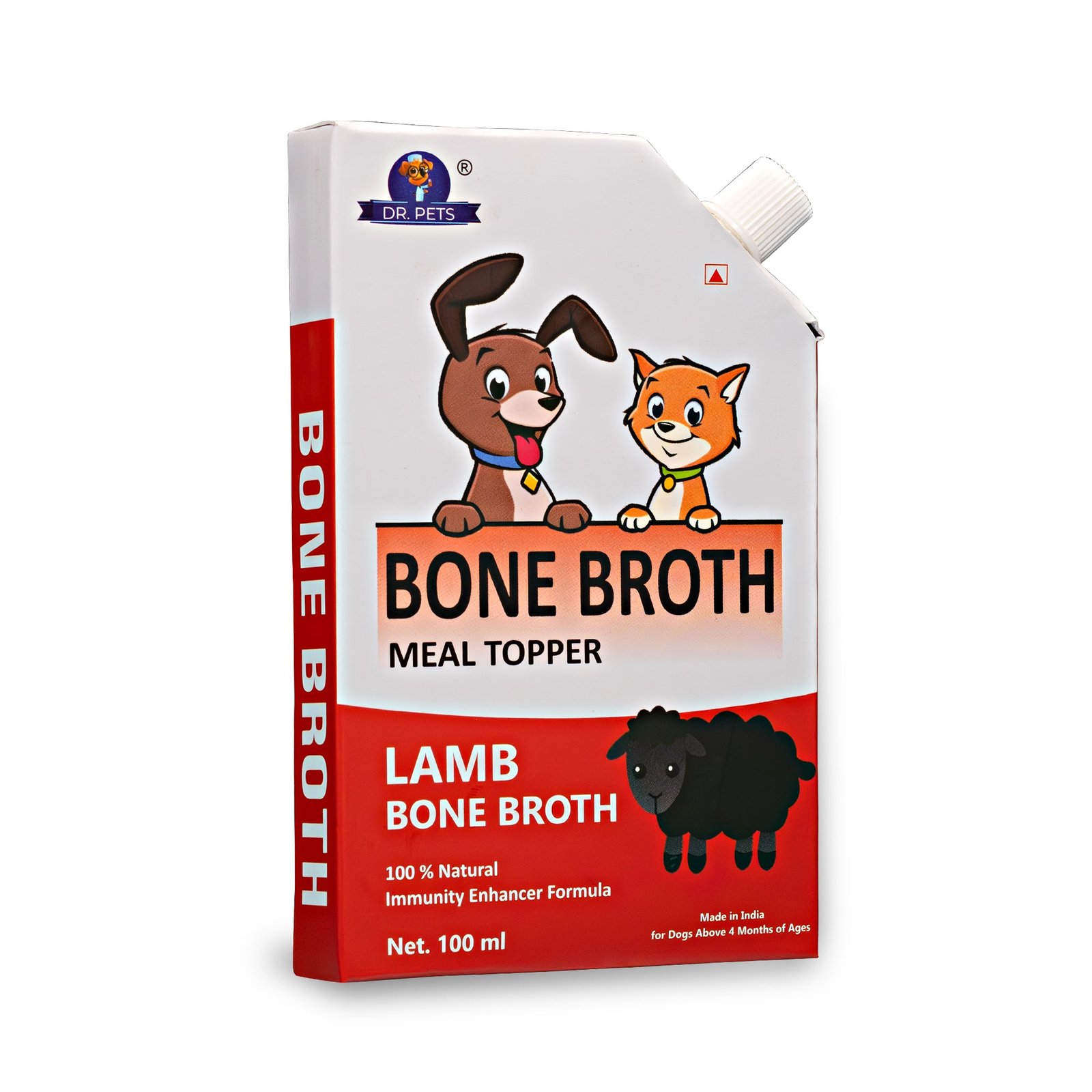 Dr.Pets Lamb Bone Broth Meal Topper 300ml novel protein hydration for dogs and cats