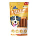 Dr.Pets Treetos Stix Banana Oats Soft Chew Dog Treats 85g with chicken probiotics and collagen front pouch