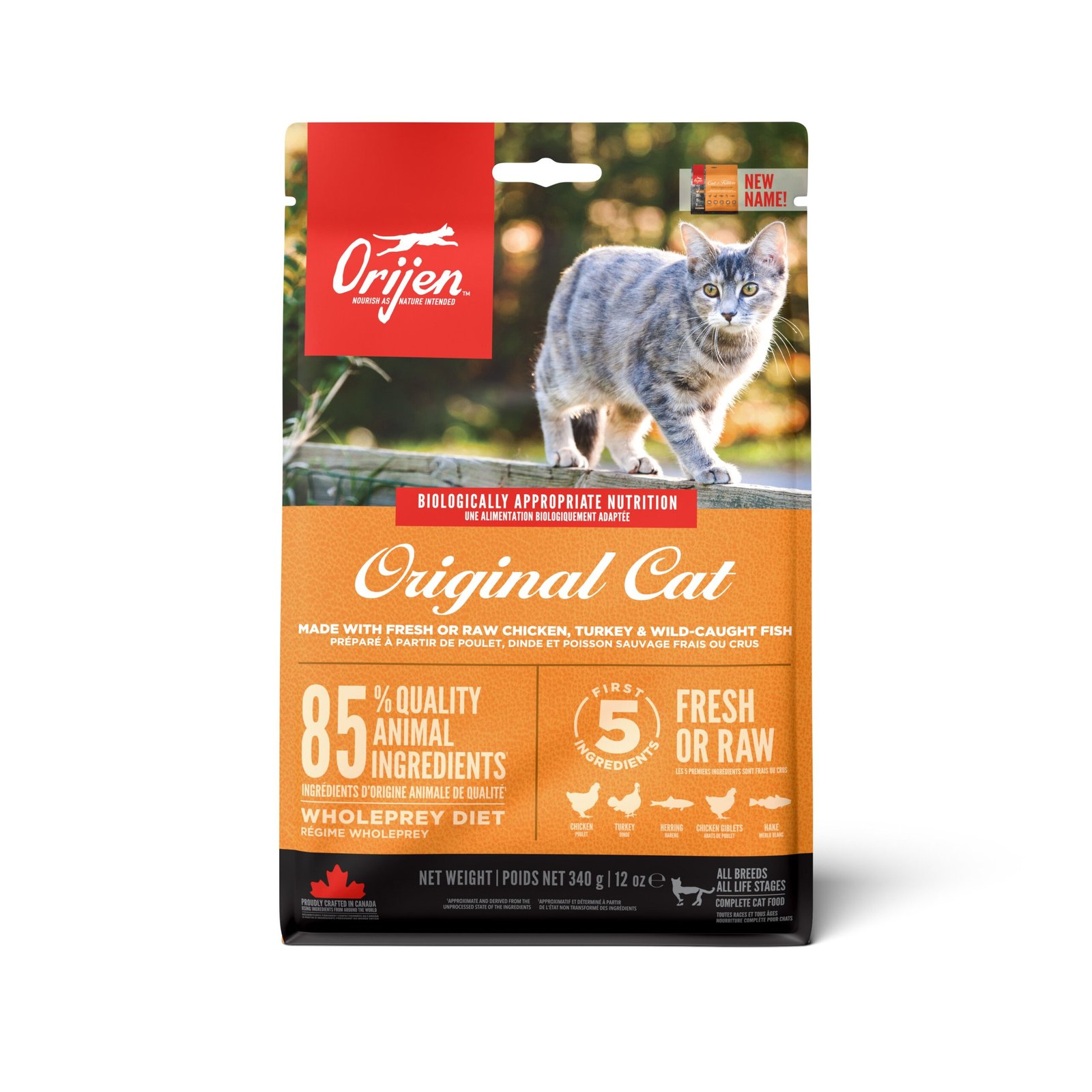 Orijen Original Grain-Free Dry Cat Food 340g pack