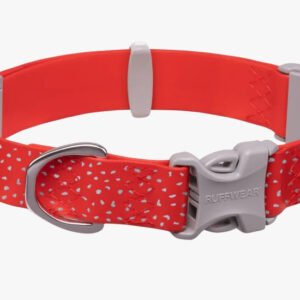 Ruffwear Confluence waterproof dog collar Red Sumac