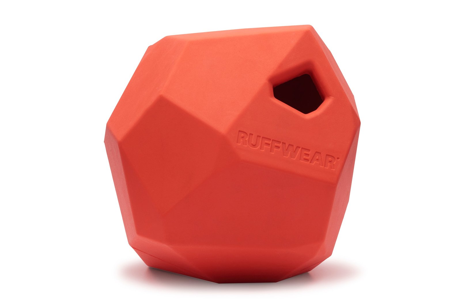 Ruffwear Gnawt-a-Rock natural latex dog toy Sockeye Red