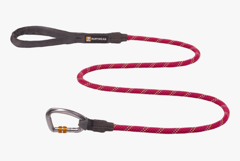 Ruffwear Knot-a-Leash climbing rope dog leash Hibiscus Pink