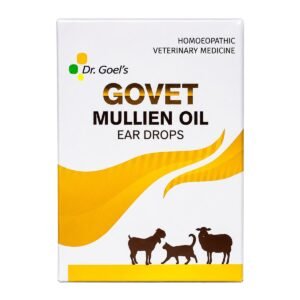 Dr. Goel's GoVet Mullein Oil Ear Drops Natural Relief for Ear Pain, Infections & Inflammation — homeopathic veterinary medicine from Dr. Goel's