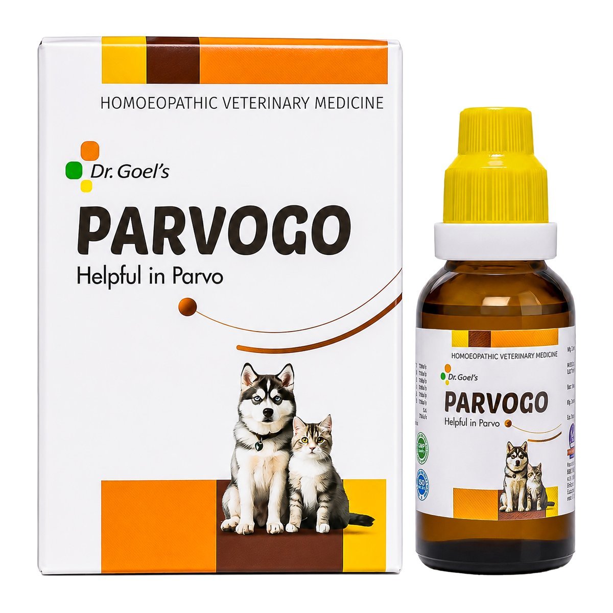 Dr. Goel's PARVOGO for PARVO VIRUS in DOG and CAT — homeopathic veterinary medicine from Dr. Goel's