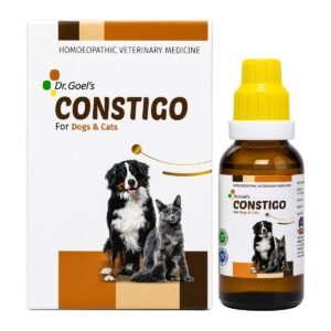 Dr. Goel's CONSTIGO Gentle, Natural Relief for Pet Constipation & Digestive Discomfort — homeopathic veterinary medicine from Dr. Goel's