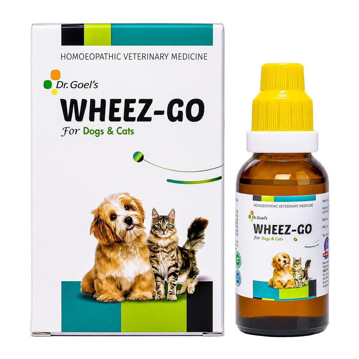Dr. Goel's WHEEZ-GO for Pet For Cough and Cold — homeopathic veterinary medicine from Dr. Goel's