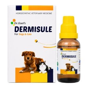 Dr. Goel's DERMISULE for PETS — Homeopathic Remedy for Skin Infections, Itching & Mange — homeopathic veterinary medicine from Dr. Goel's