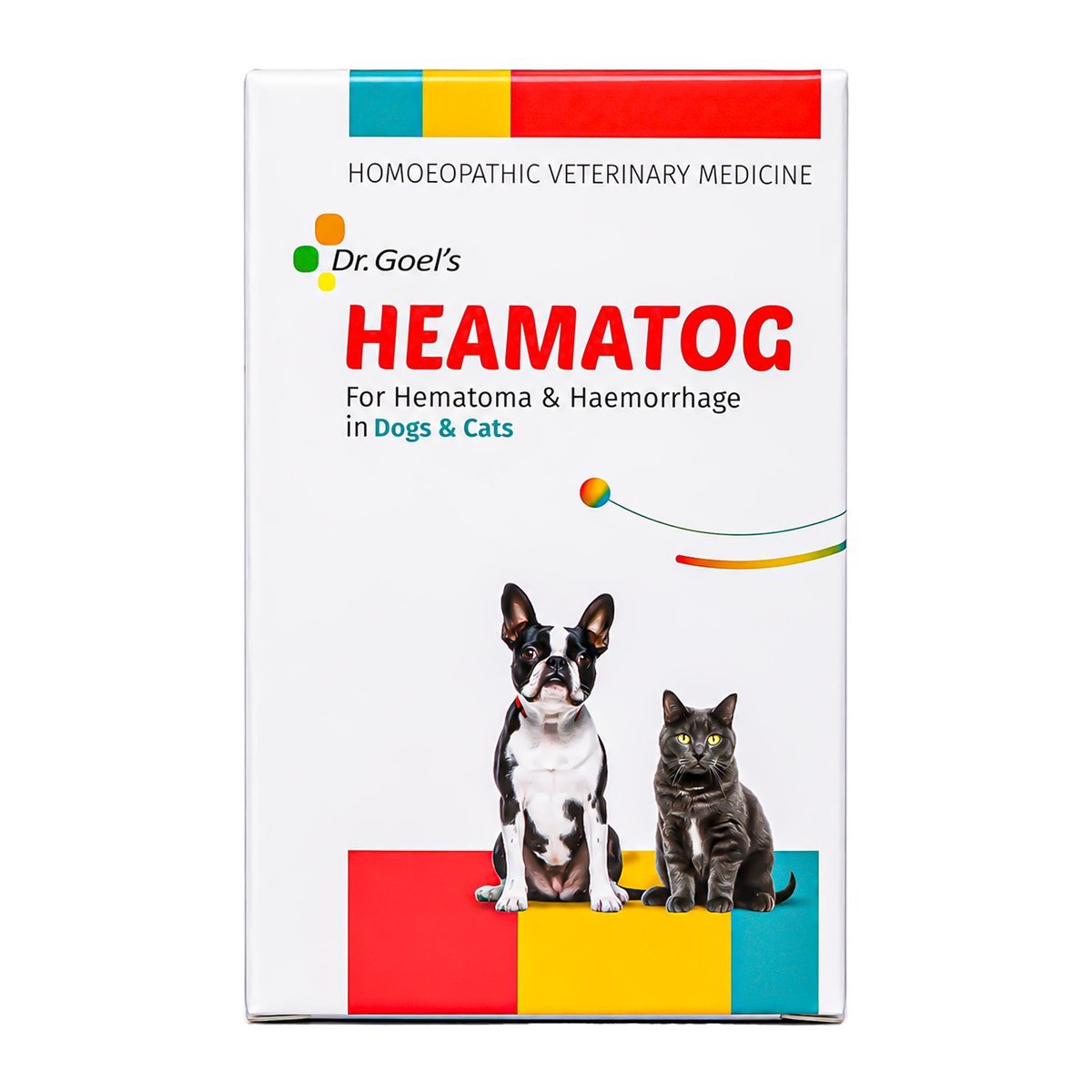 Dr. Goel's HEAMATOG Drops HOMEOPATHIC SUPPORT FOR EAR HEMATOMA, INTERNAL BLEEDING & SWELLING IN DOGS & CATS pack shot 2