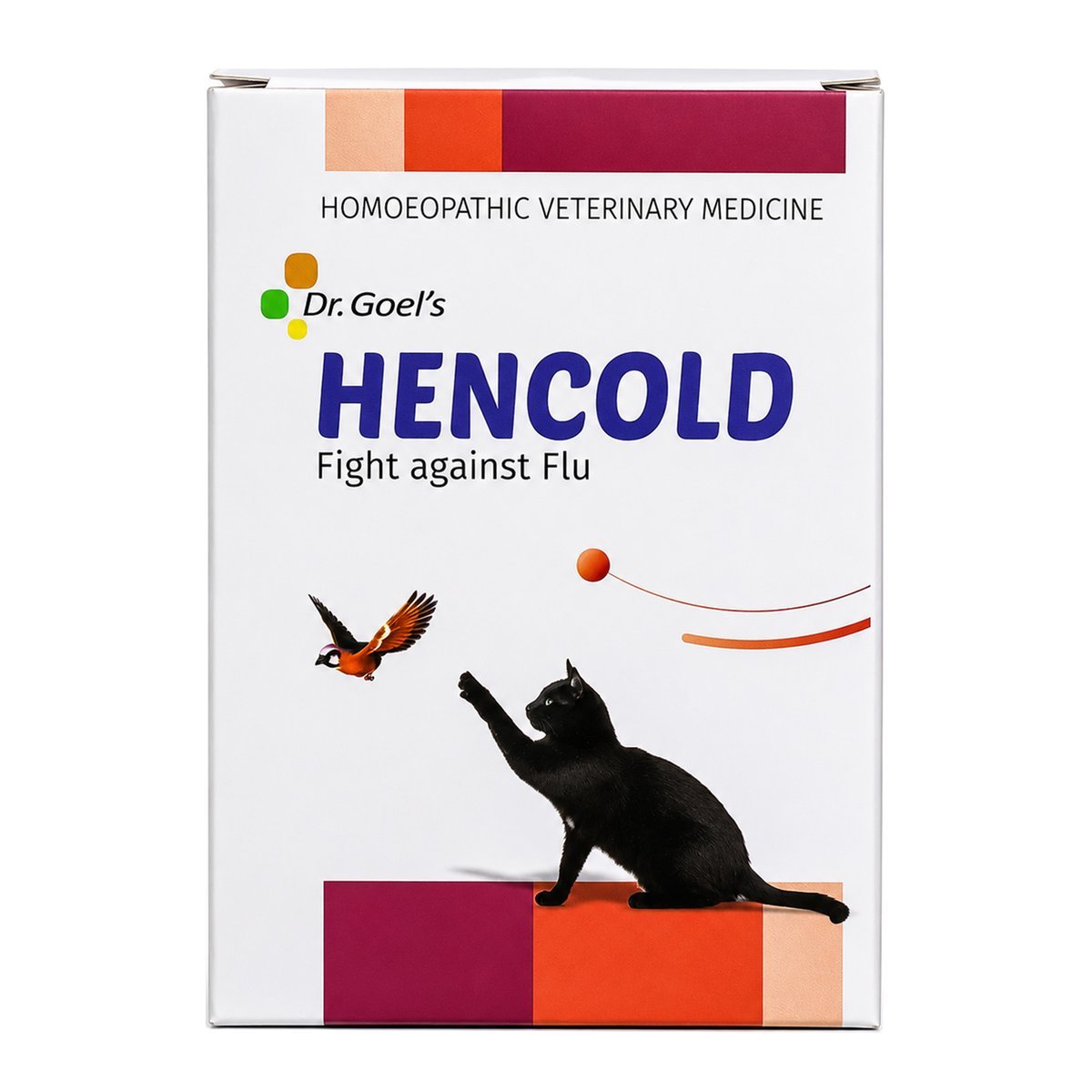 Dr. Goel's HENCOLD Drops for Dogs & Cats Fast-Acting Homeopathic Support for Flu, Cough, Cold & Respiratory Infections pack shot 2